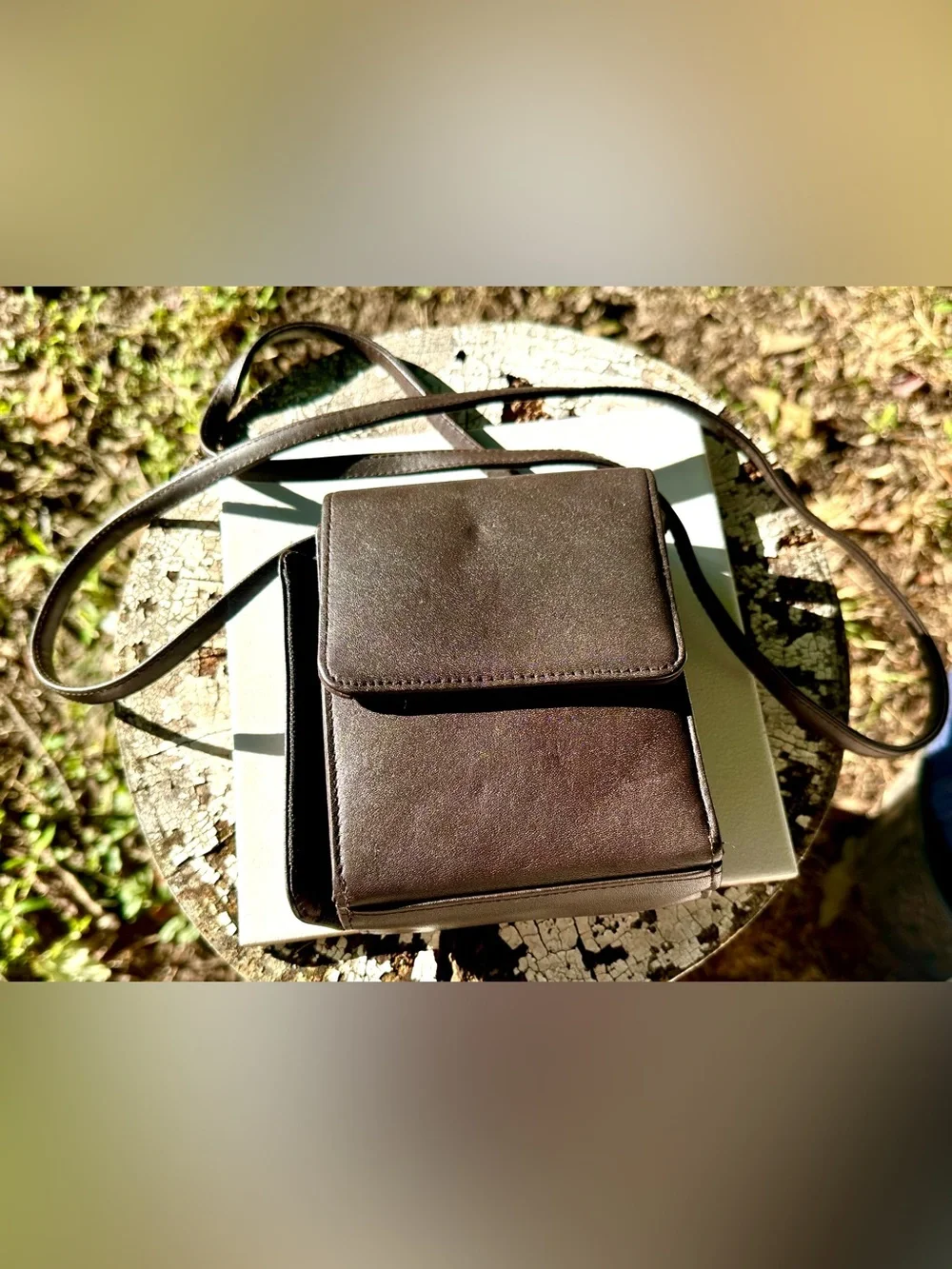 Compact Men's Crossbody Bag - Black